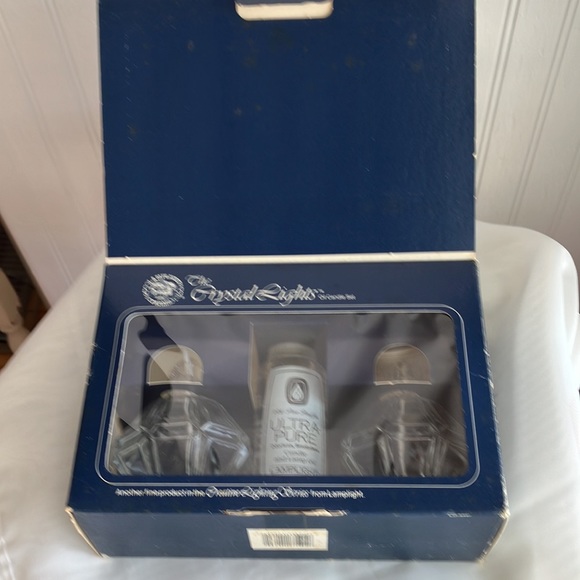NWT Vintage LAMP LIGHT FARMS Crystal Lights Oil Candle Set, Ultra Pure Oil - Picture 2 of 12